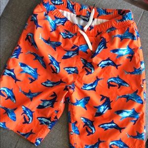 Lands End Shark Swim Trunks